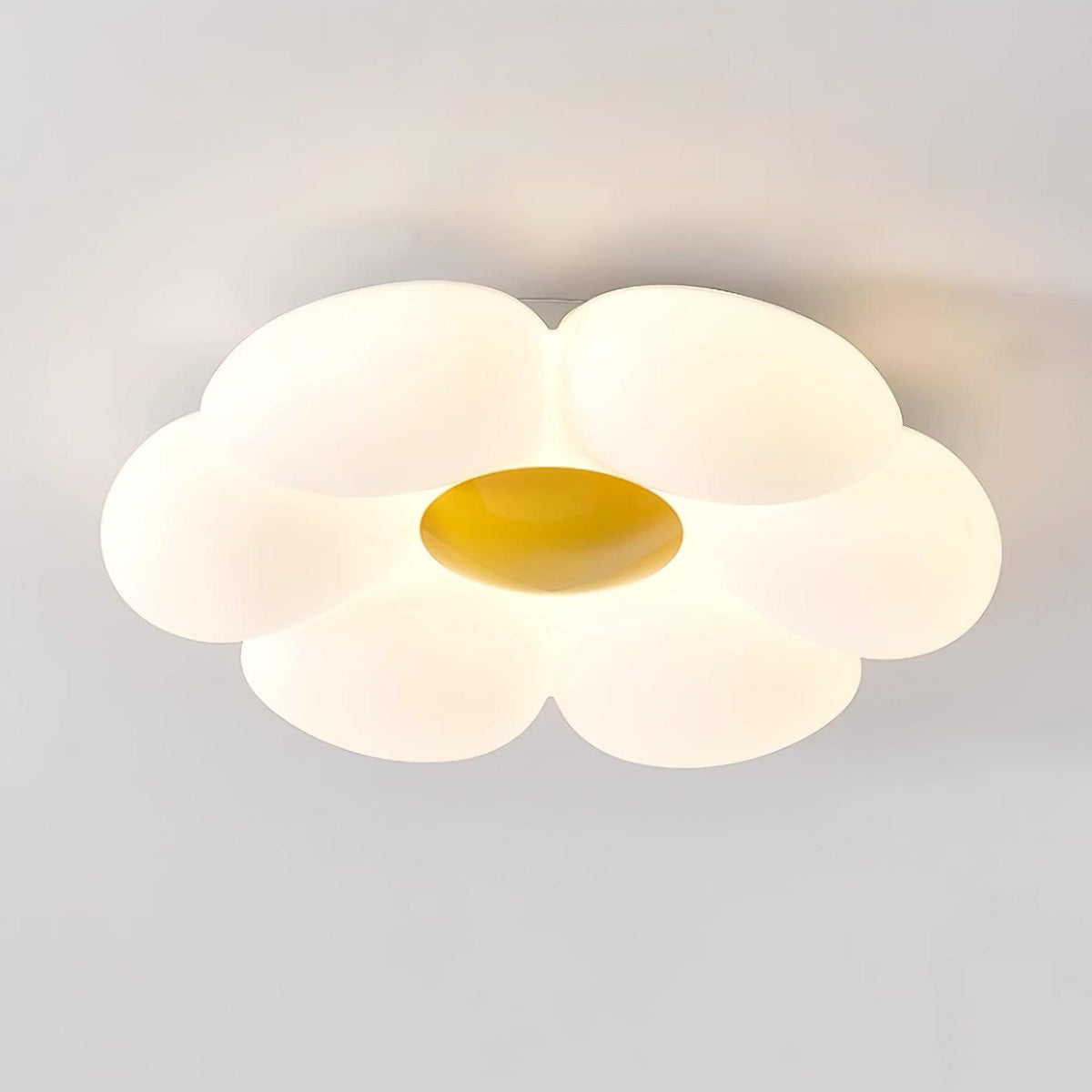 Lampa sufitowa natynkowa do pokoju dziecięcego w kształcie kwiatu z regulacją temperatury barwowej