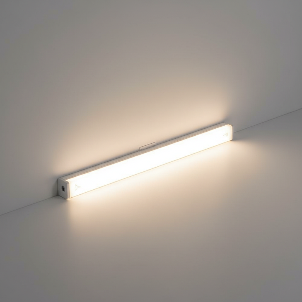 Smukła ładowalna lampka podszafkowa z magnetycznym czujnikiem ruchu i przewodem