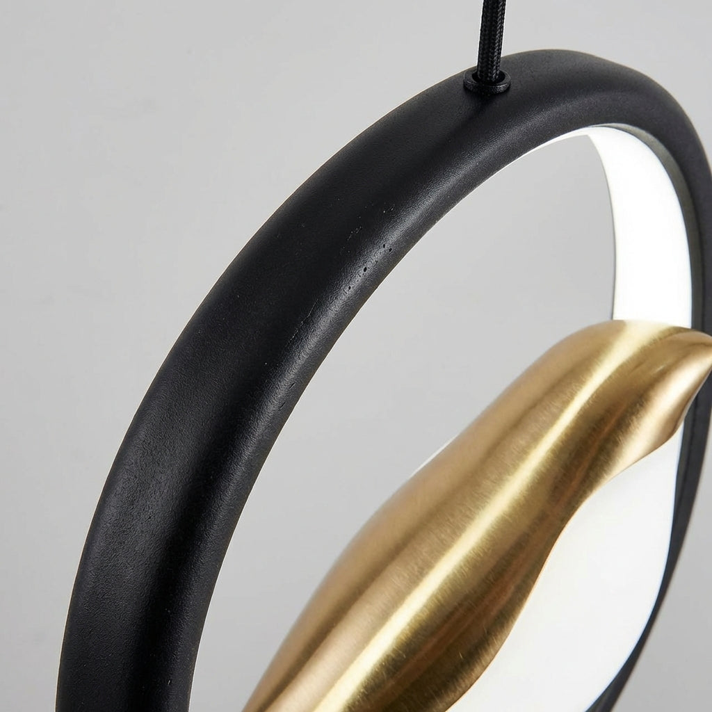 Rzeźbiarska minimalistyczna lampa wisząca o owalnej sylwetce i regulowanym zawieszeniu