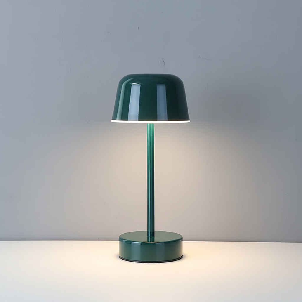 Elegancka bezprzewodowa lampa stołowa z funkcją ściemniania i regulacją temperatury barwowej