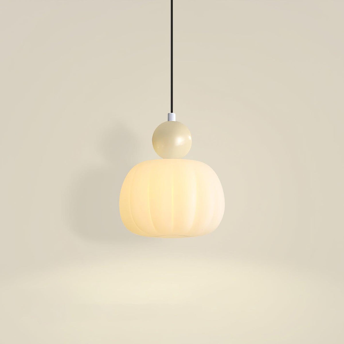 Wisząca lampa z okrągłym organicznym dyfuzorem akrylowym