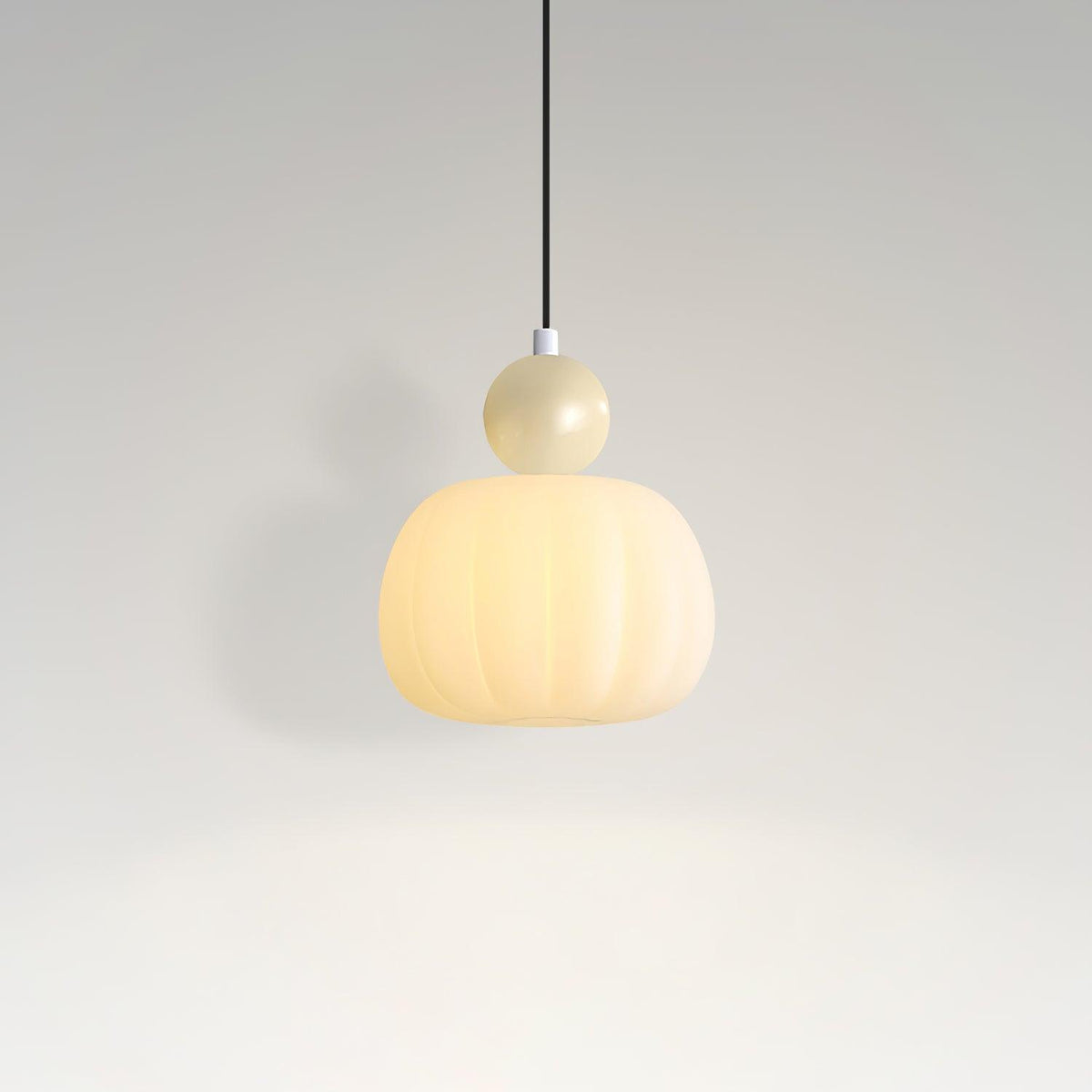 Wisząca lampa z okrągłym organicznym dyfuzorem akrylowym