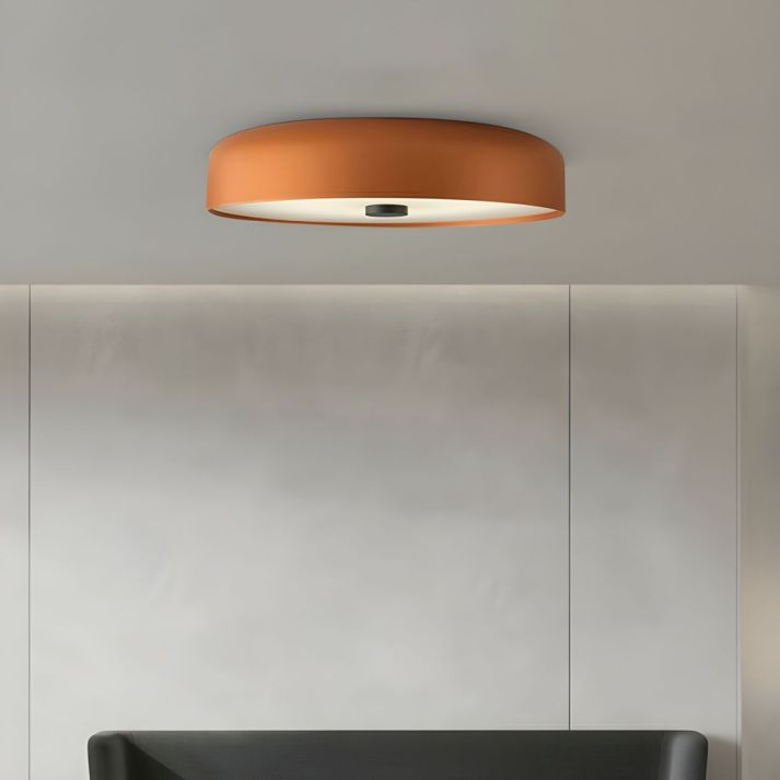 Nordycka retro okrągła minimalistyczna lampa sufitowa do montażu bezpośredniego
