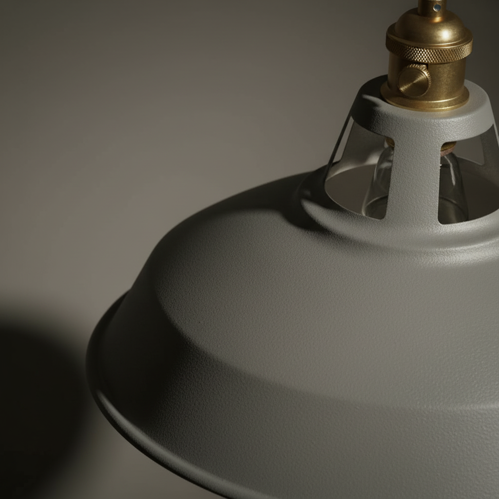 Metalowa lampa wisząca w stylu retro industrialnym z regulowanym łańcuchem