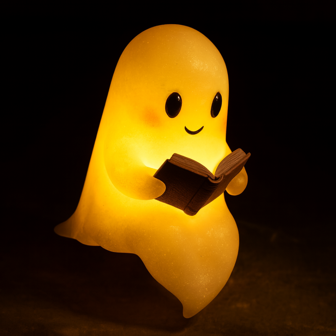 Urocza lampa stołowa i nocna na stolik nocny w kształcie duszka