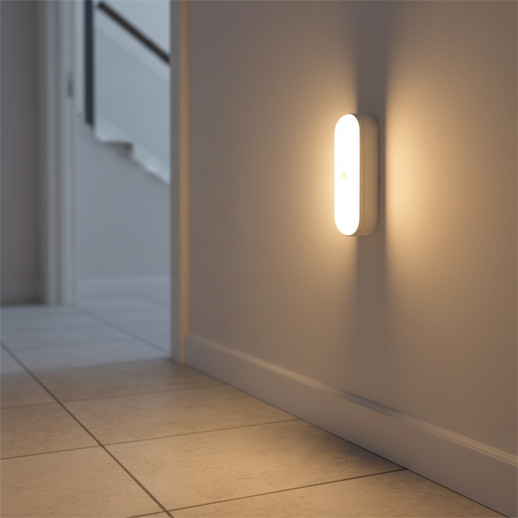 Bezprzewodowa ładowalna lampa ścienna z magnetycznym mocowaniem i czujnikiem ruchu
