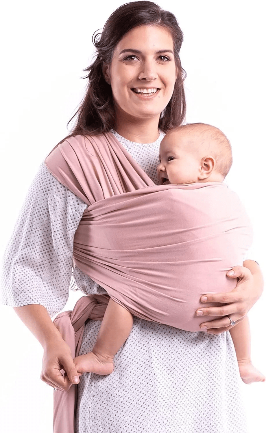 Ergonomiczne, oddychające, regulowane nosidełko-chusta dla niemowląt bez użycia rąk