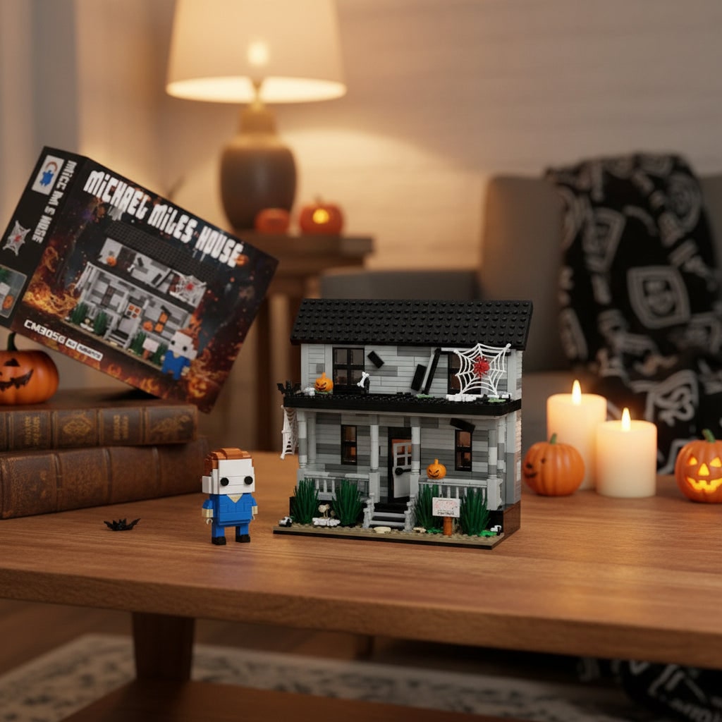 Zestaw klocków konstrukcyjnych - upiorny dom duchów na Halloween