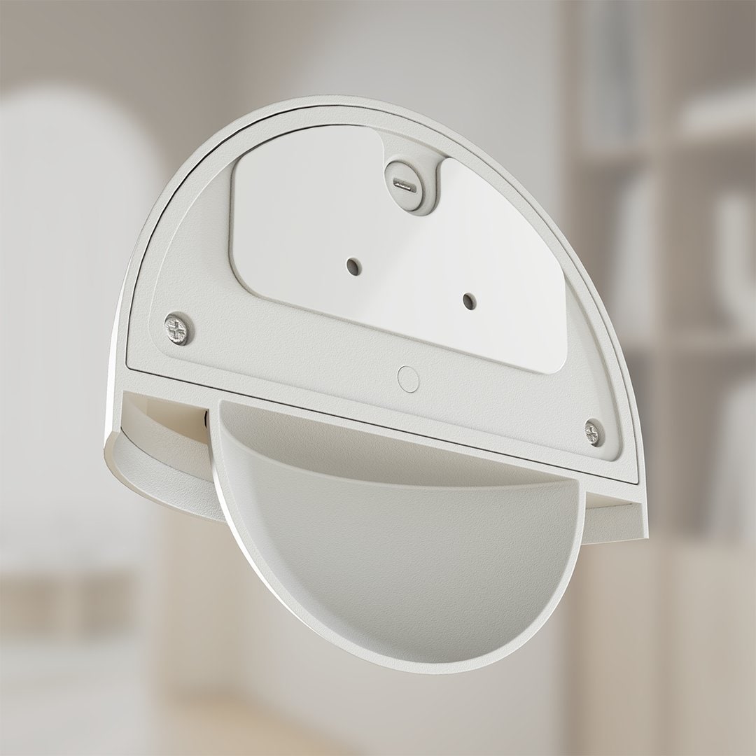 Nowoczesna lampa ścienna z czujnikiem ruchu, zasilana bateriami, z mocowaniem magnetycznym