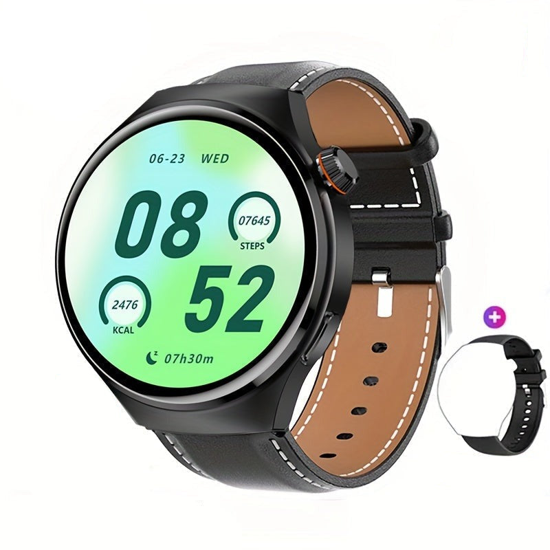 Okrągły smartwatch z ekranem dotykowym, NFC, GPS i monitorem aktywności dla mężczyzn