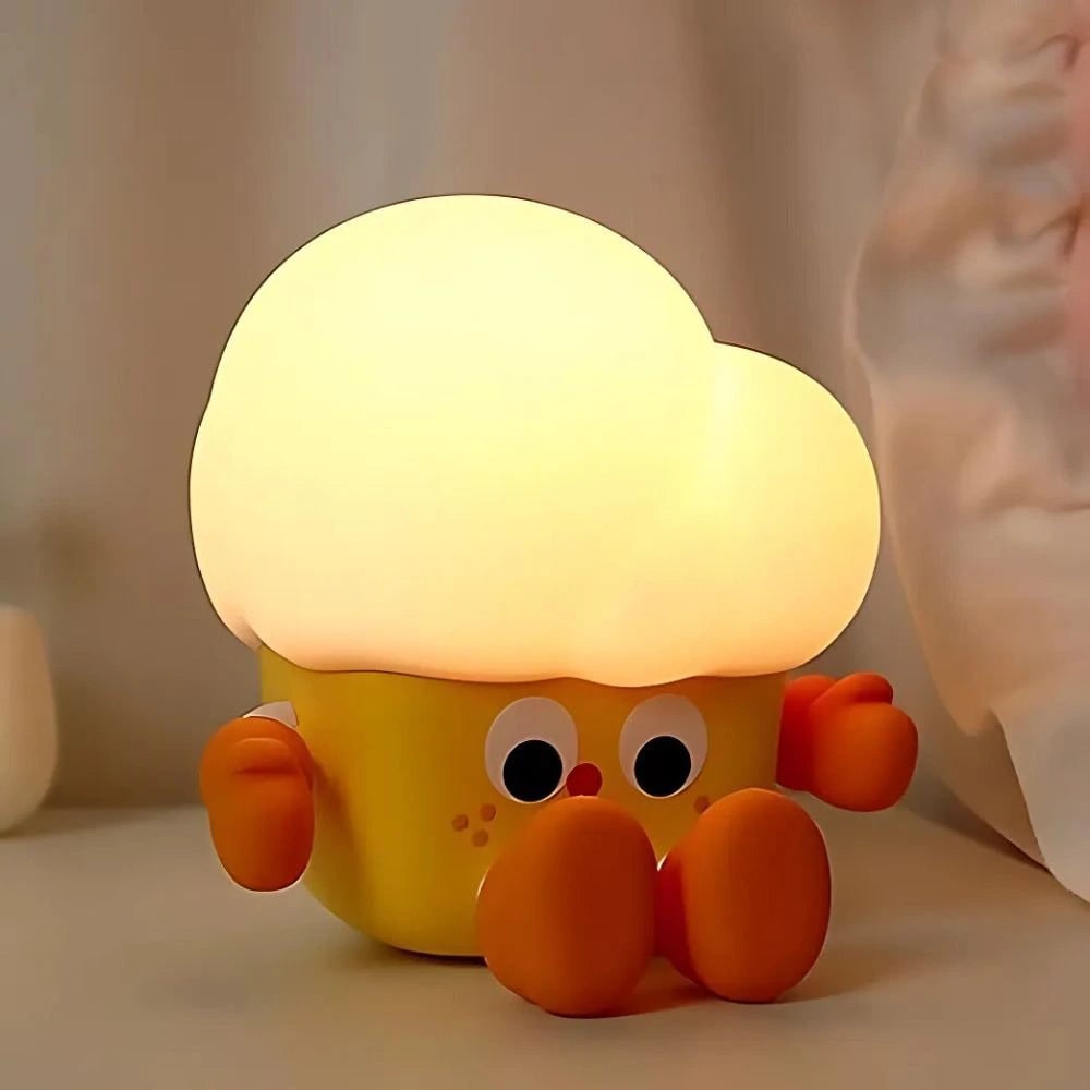 Urocza przenośna lampka nocna dla dzieci w kształcie zwierzątka z funkcją ściemniania
