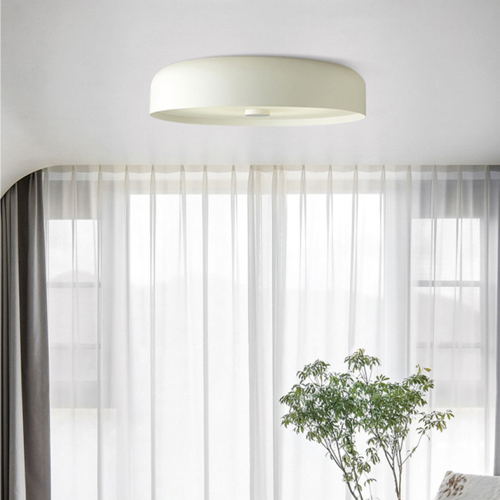 Nordycka retro okrągła minimalistyczna lampa sufitowa do montażu bezpośredniego