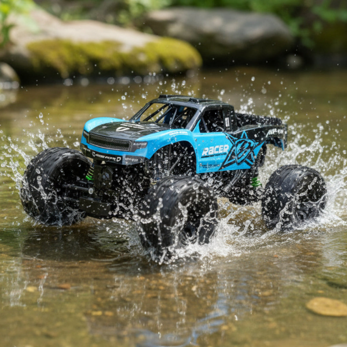 Wodoodporna amfibia terenowa zdalnie sterowana - zabawkowa ciężarówka monster truck