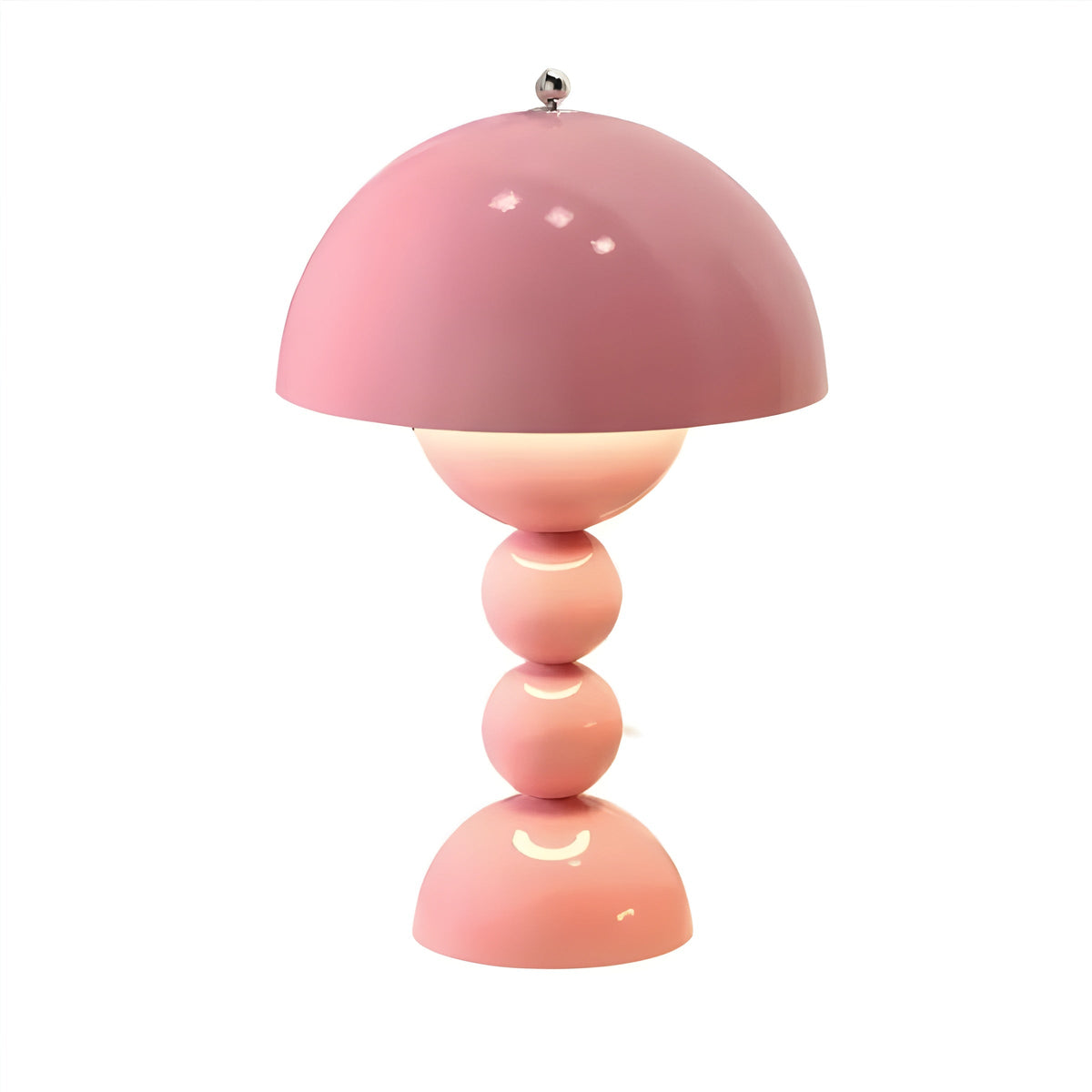 Minimalistyczna skandynawska lampa stołowa z motywem pąka kwiatu i funkcją ściemniania, na stolik nocny