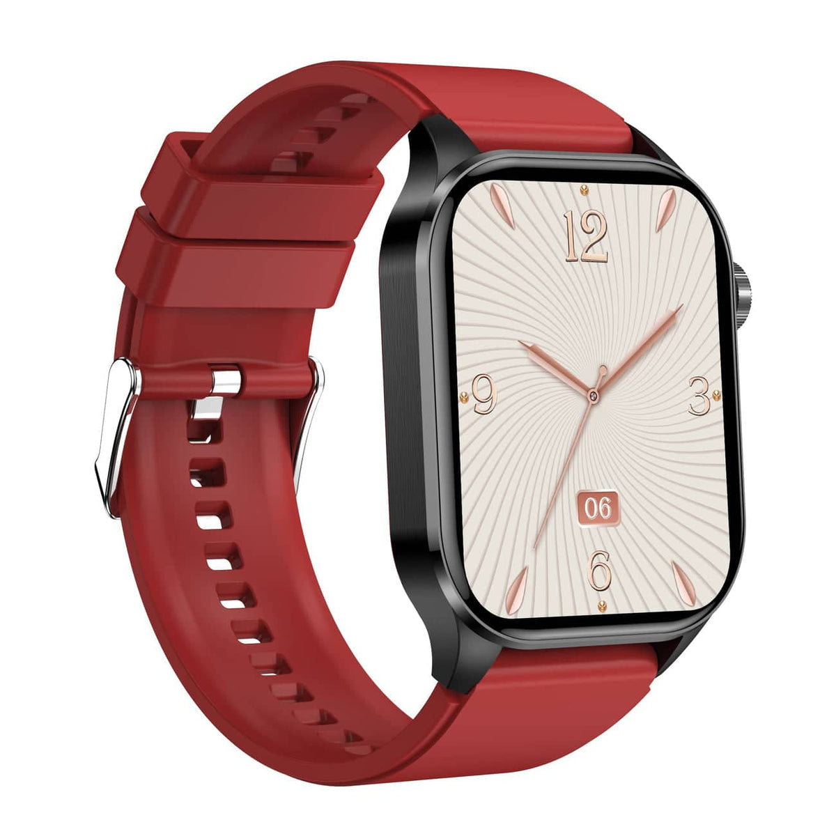 Kompaktowy smartwatch z ekranem dotykowym do monitorowania zdrowia, z funkcjami EKG i pomiaru ciśnienia krwi