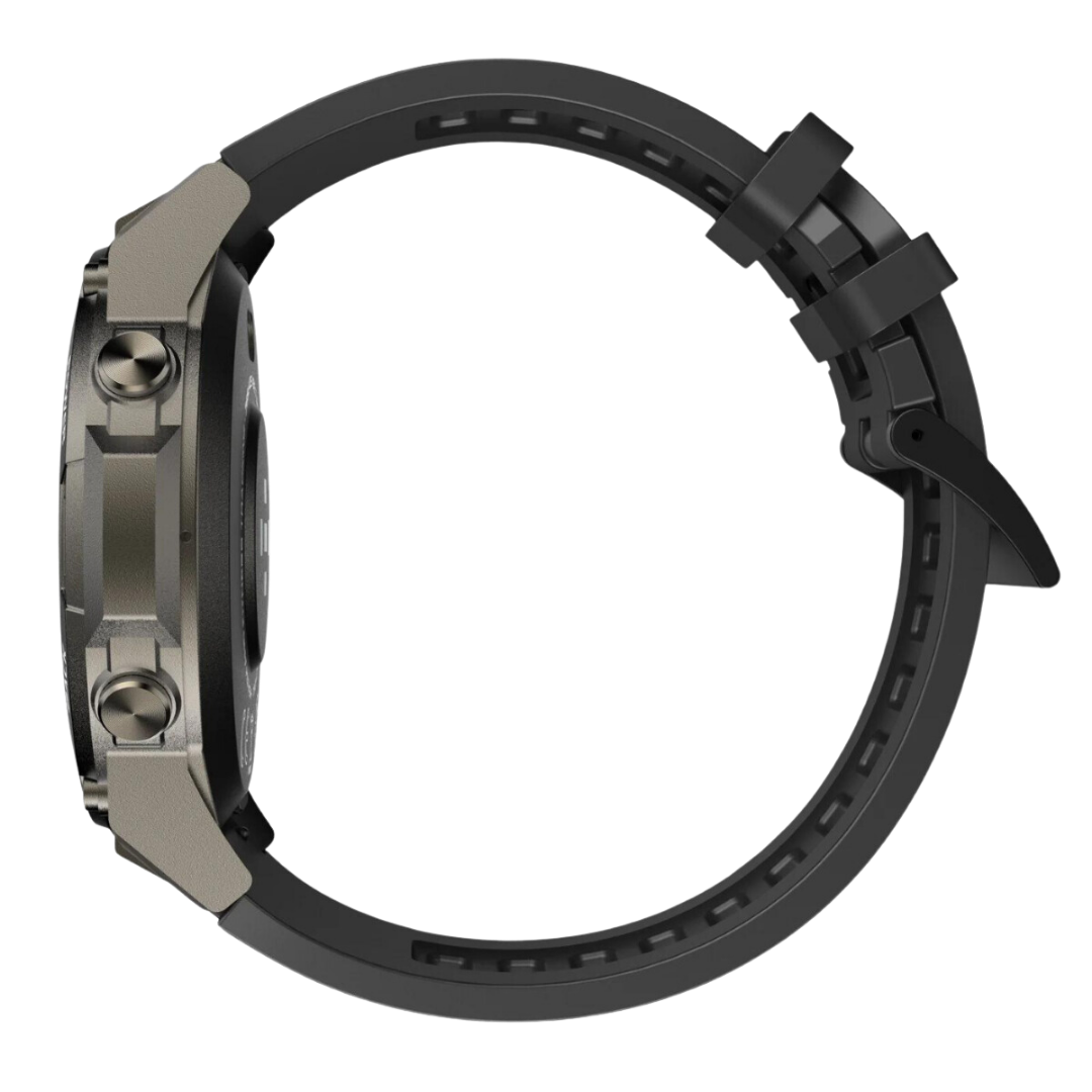 Wytrzymały smartwatch z aluminiową obudową, wodoodporny, z ekranem AMOLED i funkcjami monitora aktywności