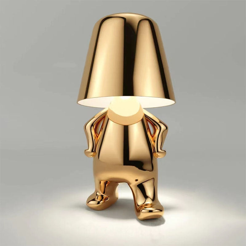 Elegancka bezprzewodowa ładowalna lampa stołowa z dotykowym sterowaniem, funkcją ściemniania i ciepłym światłem