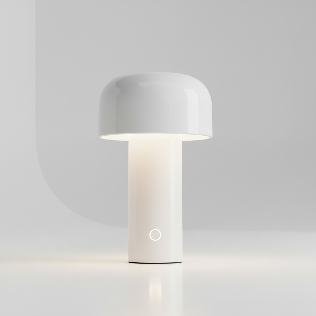 Elegancka bezprzewodowa lampa stołowa w kształcie grzyba ze sterowaniem dotykowym