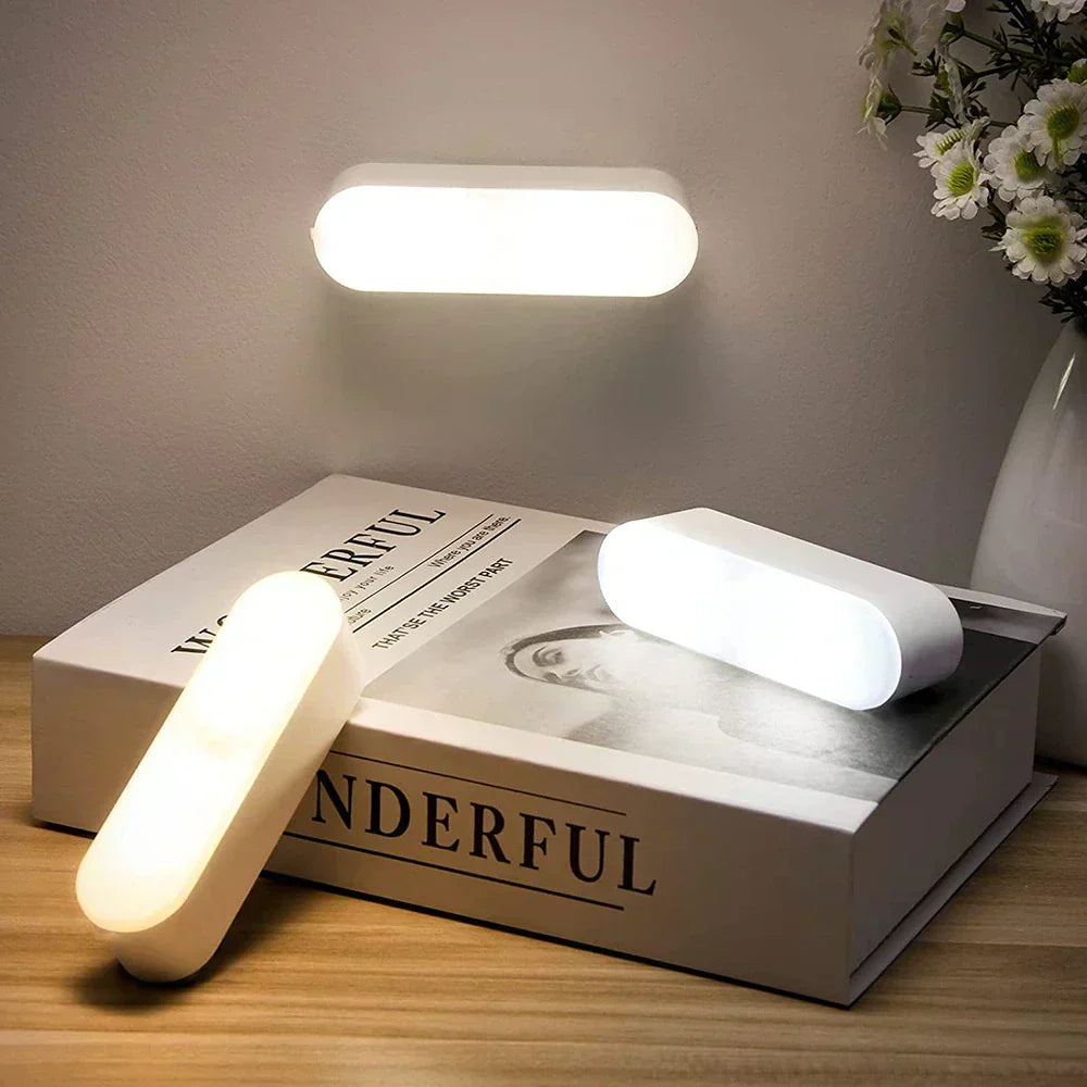 Bezprzewodowa lampa ścienna z magnetycznym czujnikiem ruchu i akumulatorem