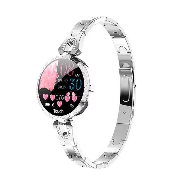 Wodoodporny smartwatch sportowy z monitorem tętna i ciśnienia krwi