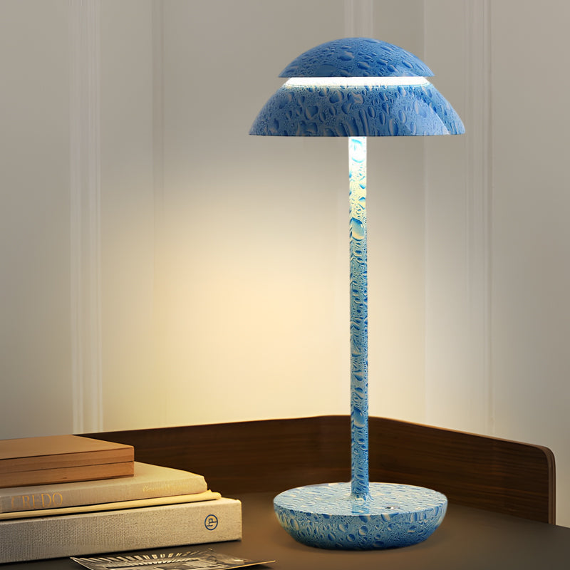 Bezprzewodowa przenośna plastikowa ładowalna lampa stołowa do wnętrz i na zewnątrz