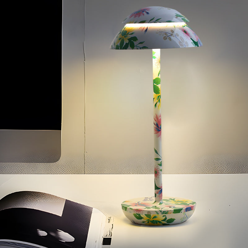 Bezprzewodowa przenośna plastikowa ładowalna lampa stołowa do wnętrz i na zewnątrz