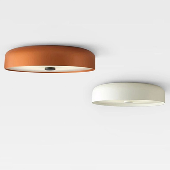 Nordycka retro okrągła minimalistyczna lampa sufitowa do montażu bezpośredniego