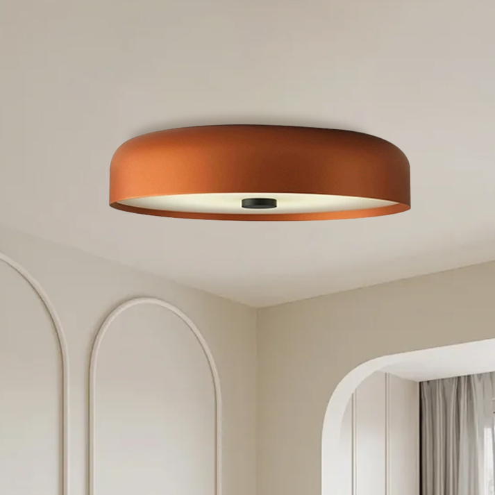 Nordycka retro okrągła minimalistyczna lampa sufitowa do montażu bezpośredniego