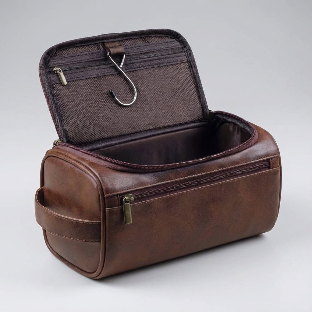 Kompaktowa wodoodporna podróżna torba na przybory toaletowe z wieloma kieszeniami i haczykiem do zawieszenia