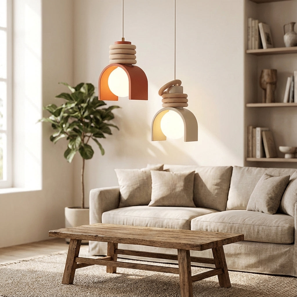Sufitowa lampa wisząca z formowanej żywicy inspirowana stylem francuskim