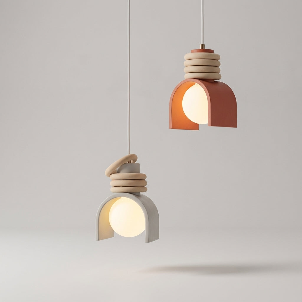 Sufitowa lampa wisząca z formowanej żywicy inspirowana stylem francuskim