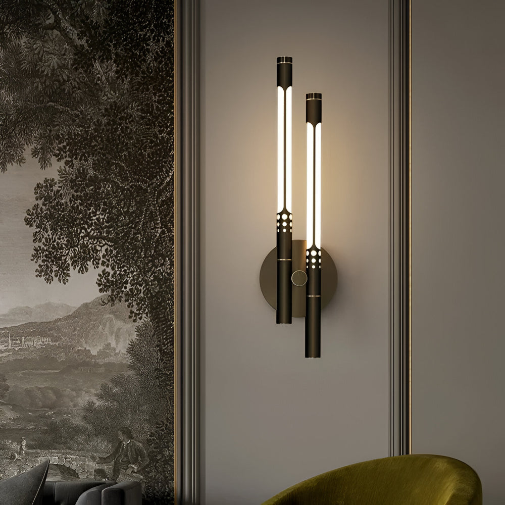 Nowoczesna metalowo-akrylowa lampa ścienna w stylu kinkietu do wnętrz