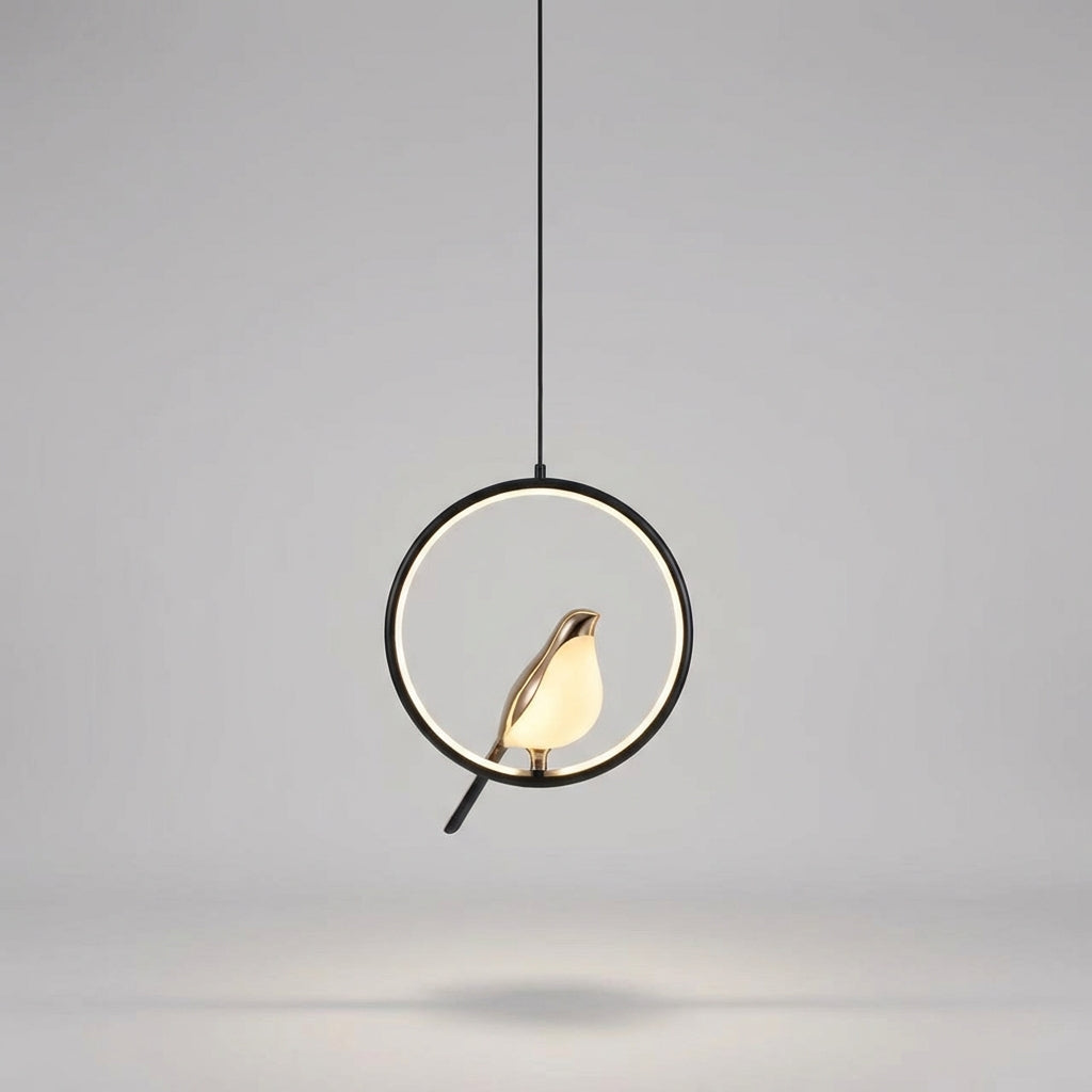 Rzeźbiarska minimalistyczna lampa wisząca o owalnej sylwetce i regulowanym zawieszeniu