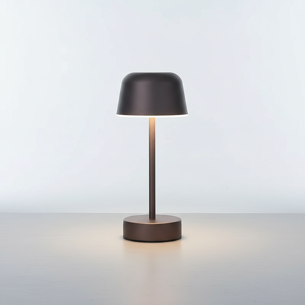 Elegancka bezprzewodowa lampa stołowa z funkcją ściemniania i regulacją temperatury barwowej