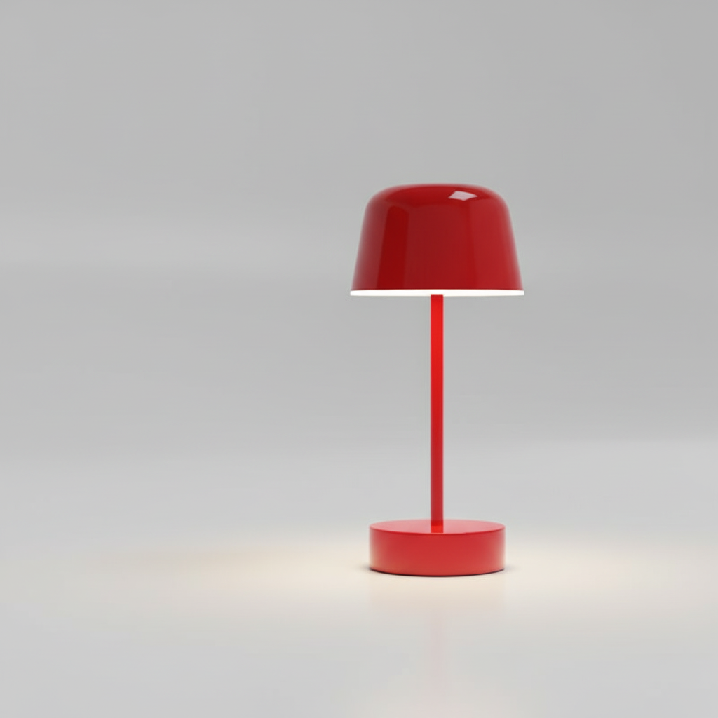 Elegancka bezprzewodowa lampa stołowa z funkcją ściemniania i regulacją temperatury barwowej