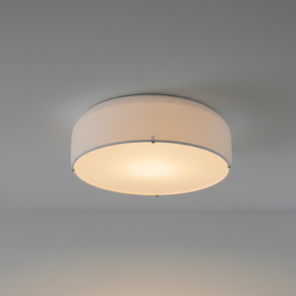 Okrągła kopułowa ściemnialna sufitowa lampa retro z metalu i akrylu