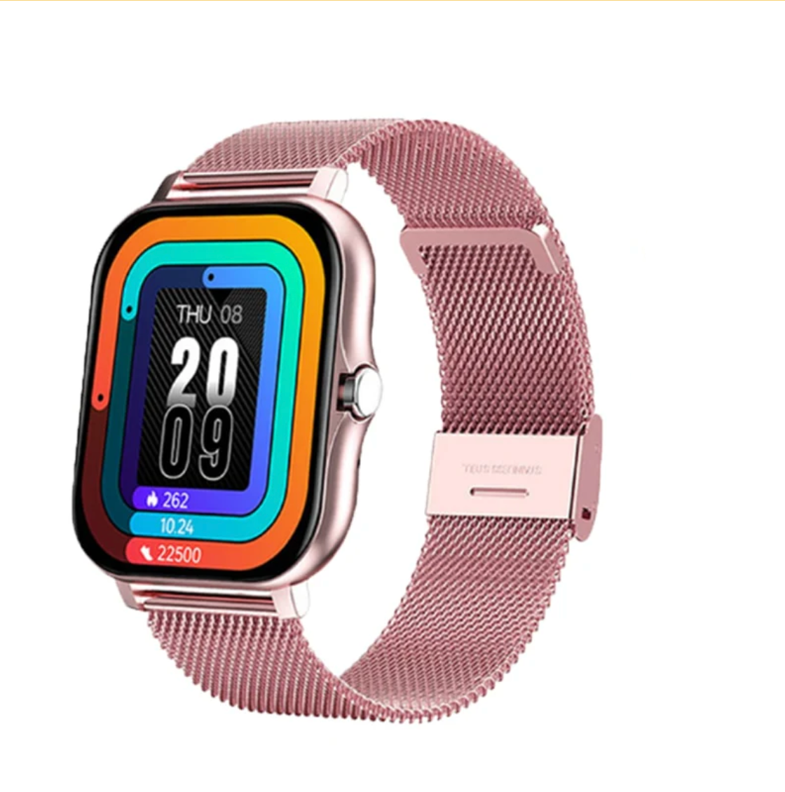 Smukła opaska smartwatch z ekranem dotykowym i monitorem aktywności