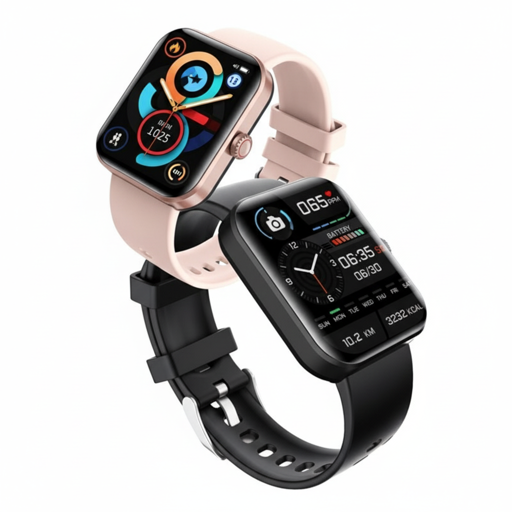 Lekki smartwatch z ekranem dotykowym, monitorowaniem tętna i śledzeniem snu