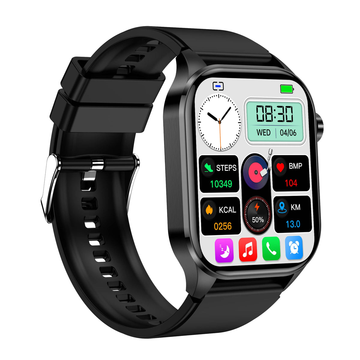 Wodoodporny smartwatch z ekranem AMOLED, monitorowaniem tętna i zapisem EKG