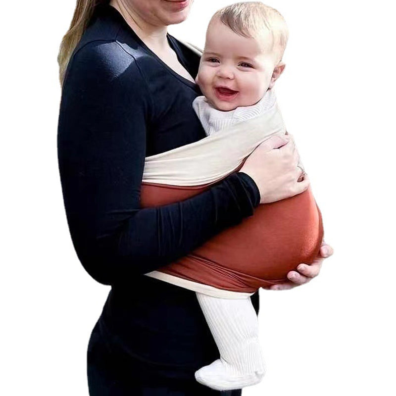 Miękki, oddychający, ergonomiczny regulowany nosidełko-chusta dla niemowląt bez użycia rąk