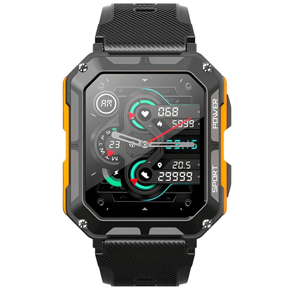 Wytrzymały, wstrząsoodporny i wodoodporny smartwatch klasy wojskowej do monitorowania zdrowia