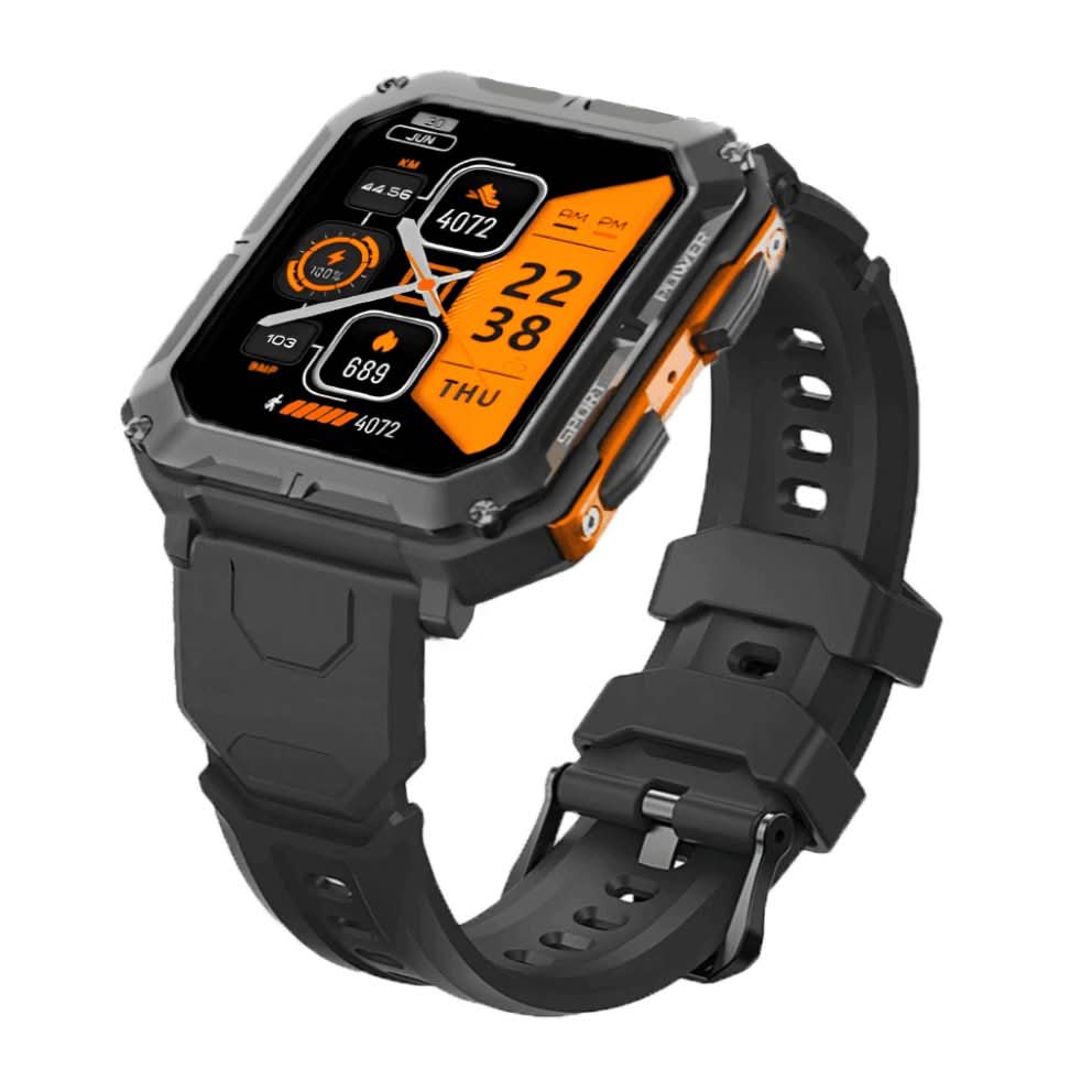 Wytrzymały, wstrząsoodporny i wodoodporny smartwatch klasy wojskowej do monitorowania zdrowia