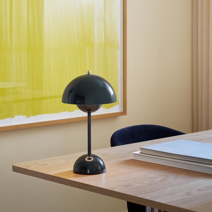 Bezprzewodowa ładowalna lampa stołowa w kształcie kuli z funkcją ściemniania