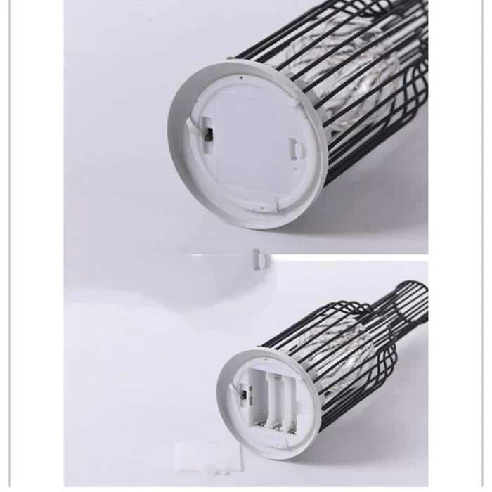 Elegancka nowoczesna metalowa lampa stołowa z materiałowym abażurem, we współczesnym stylu