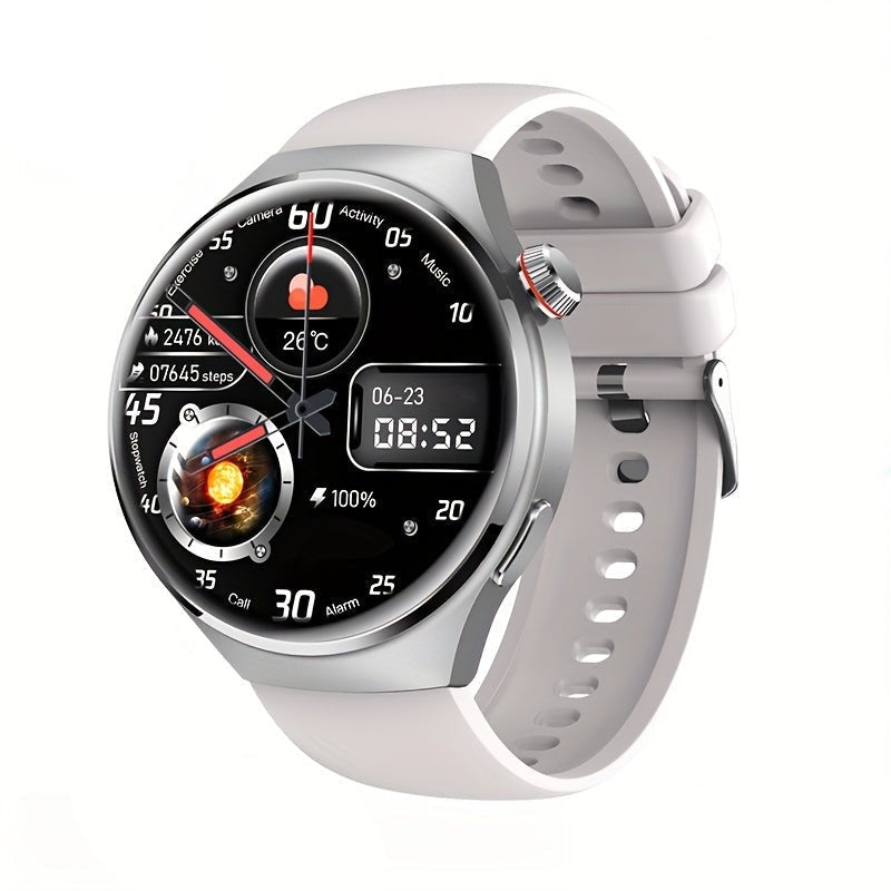 Okrągły smartwatch z ekranem dotykowym, NFC, GPS i monitorem aktywności dla mężczyzn