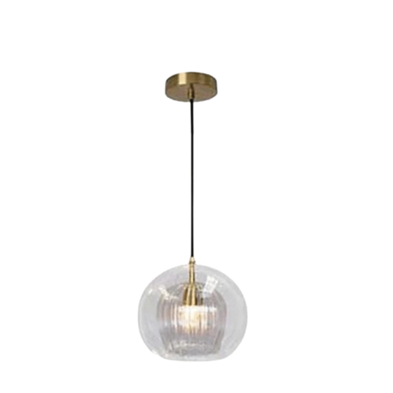 Elegancka aluminiowo-szklana nowoczesna lampa wisząca z regulacją długości