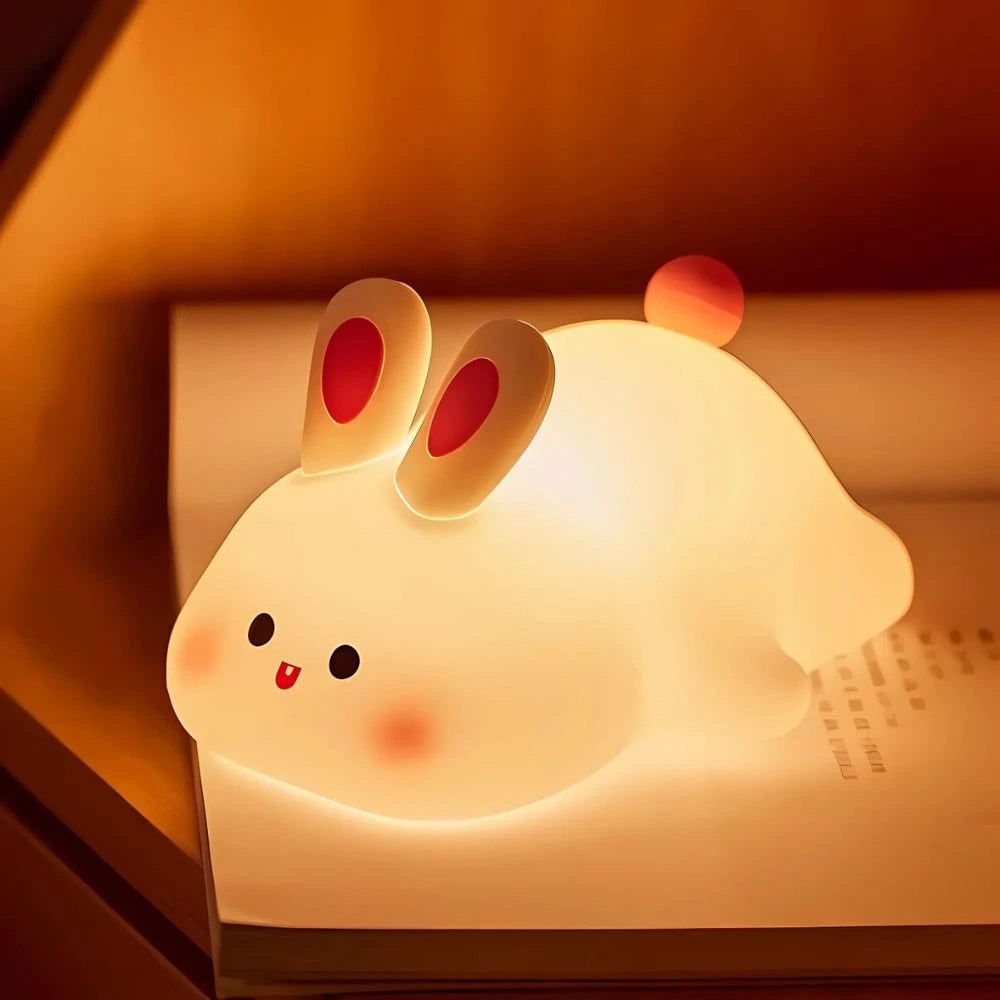 Urocza przenośna lampka nocna dla dzieci w kształcie zwierzątka z funkcją ściemniania