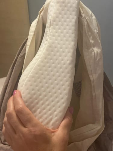 Ergonomiczna profilowana poduszka podpierająca szyję z pianki memory o powolnym powrocie