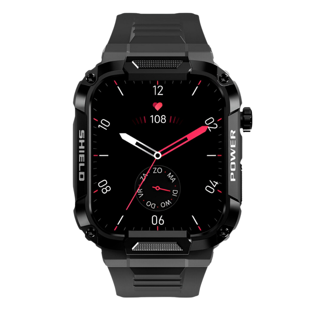 Wytrzymały, wstrząsoodporny i wodoodporny smartwatch do monitorowania zdrowia dla mężczyzn