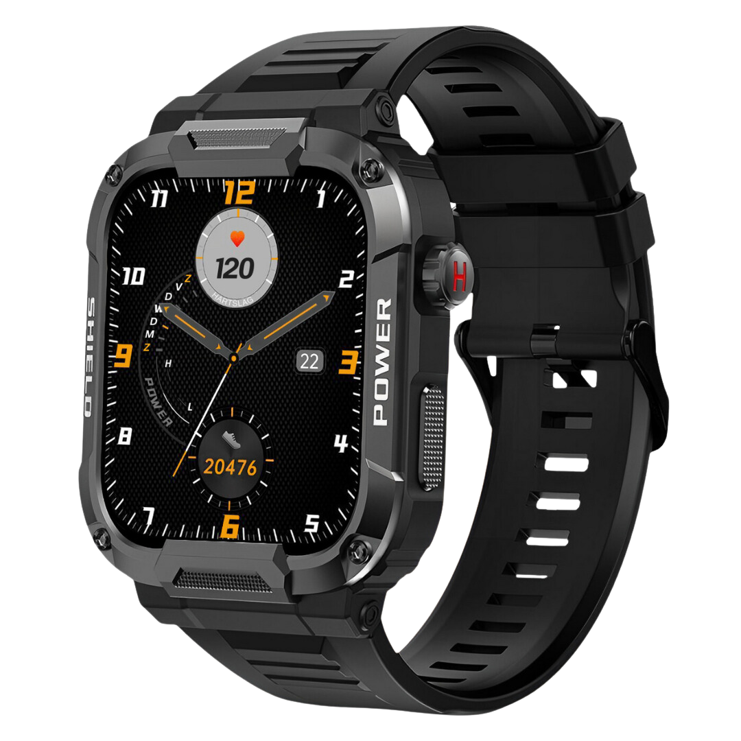 Wytrzymały, wstrząsoodporny i wodoodporny smartwatch do monitorowania zdrowia dla mężczyzn